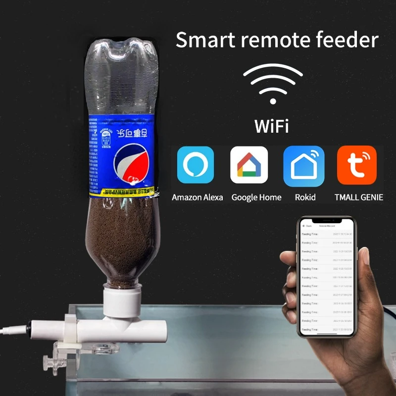 Aquarium Fish Feeder Automatic - 어항 피더, 휴대폰 리모컨 지능형 타이밍