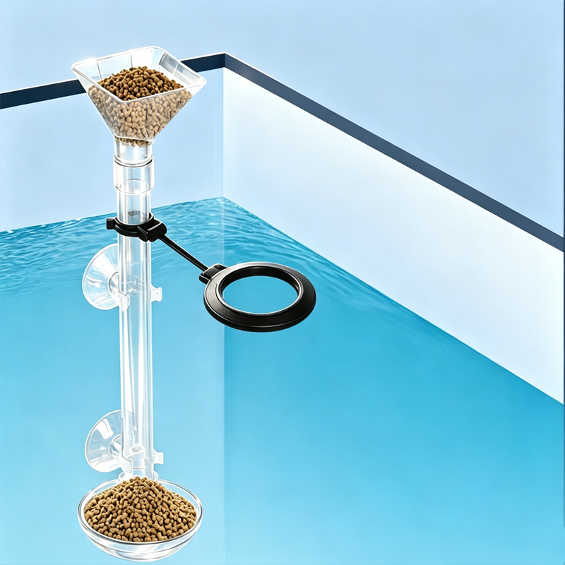 Aquarium Fish Feeder Automatic - 아크릴 수족관 물고기 먹이통 투명 튜브