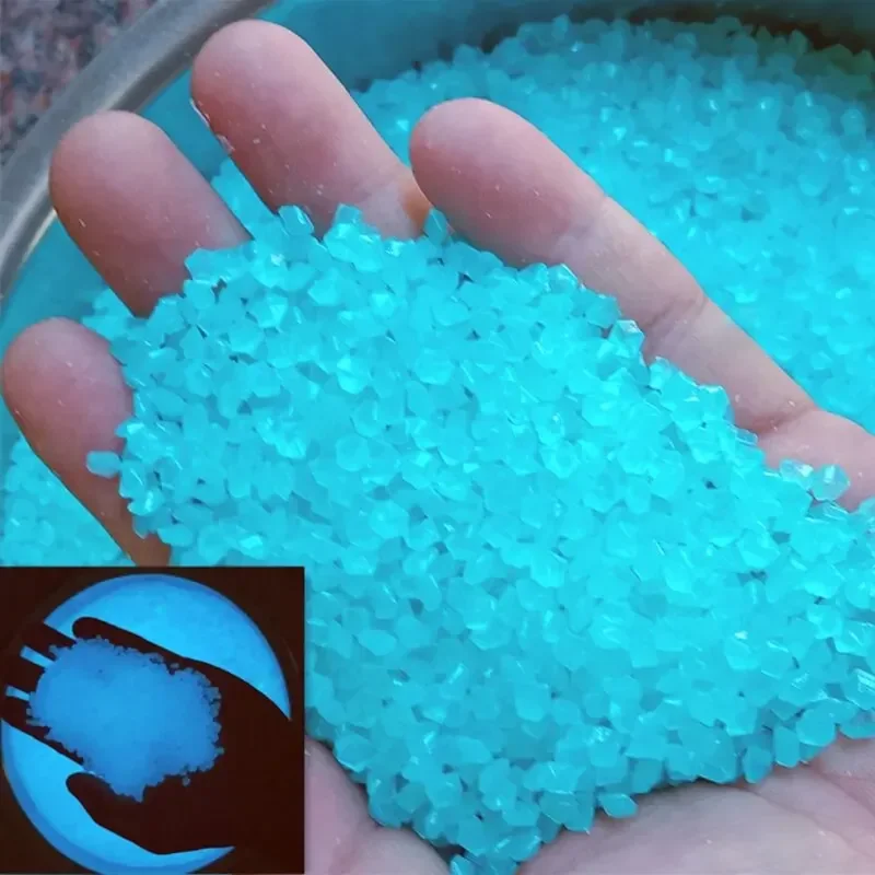 Aquarium Fish Gallery - 1000pcs 어두운 자갈 돌에 3-5mm 빛나는