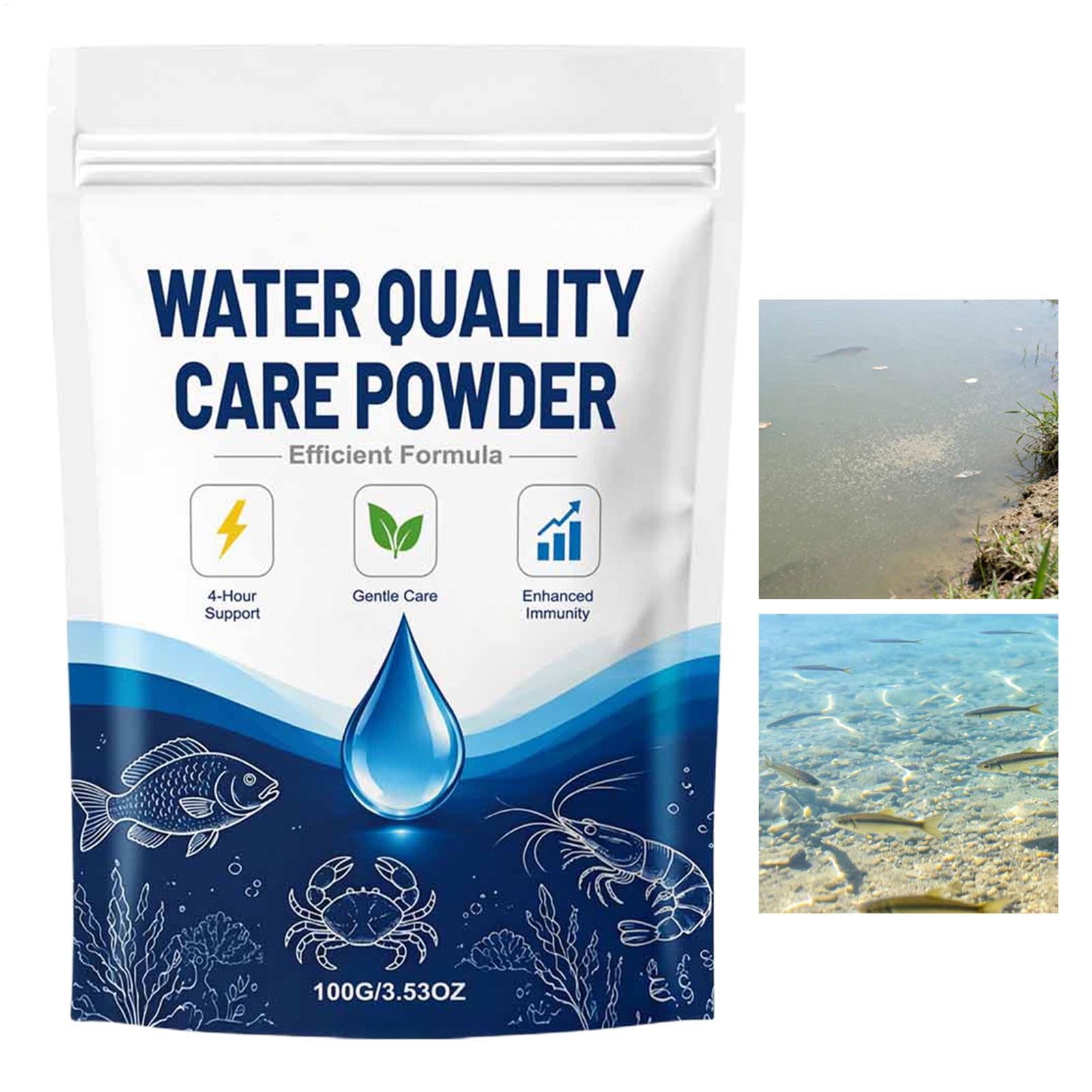 Aquarium Fish Medicine - 100g 어항 물 투명제 분말, 흐린