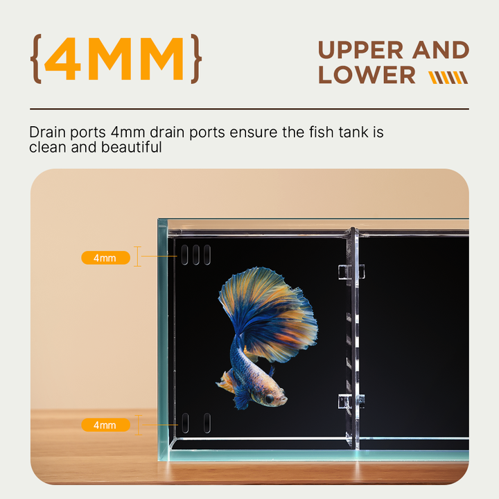 Aquarium Fish Zone - 모듈식 자가 세척 유리 어항 다중