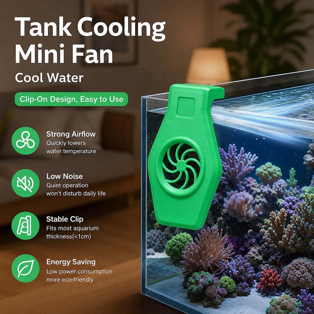 수족관 냉각 팬 미니 클립온 탱크 쿨러 강력한 공기 흐 - Aquarium Fish Cold Water 리뷰 및 가격