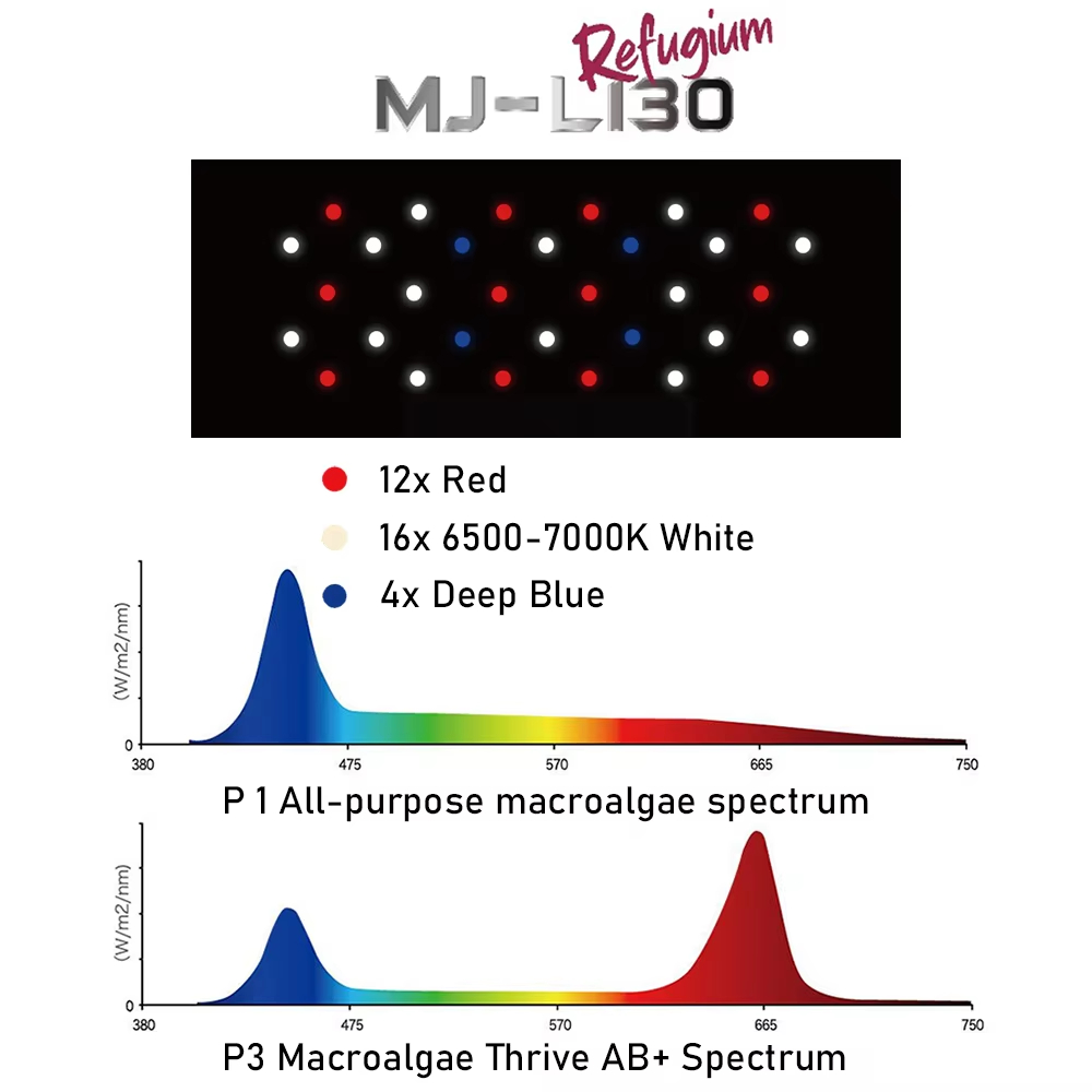 점프 MJ-L130 30W 풀 스펙트럼 LED 수족관  - Refugium Light Nano 리뷰 및 가격