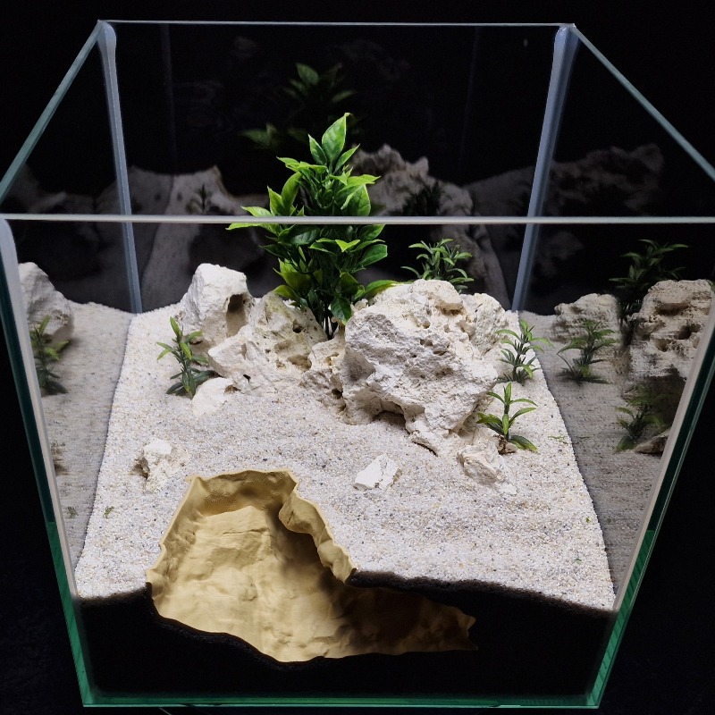 3D 프린팅된 고급 자연석 애완동물 은신처 - 도마뱀/ - Aquarium Fish Hideout 리뷰 및 가격