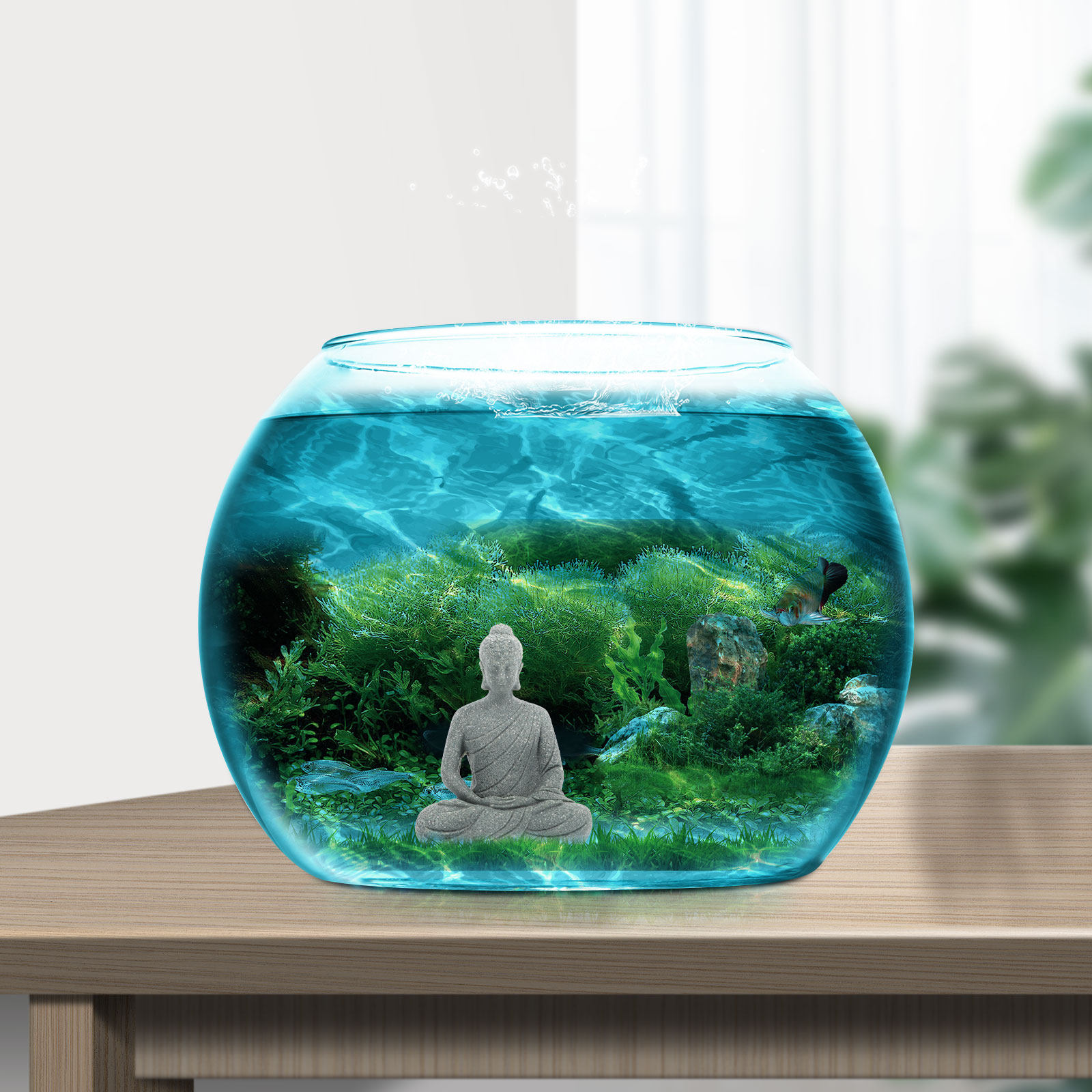 미니 불상 레진 수족관 장식 소형 어항 불상 수중 불교 - Aquarium Fishes 리뷰 및 가격