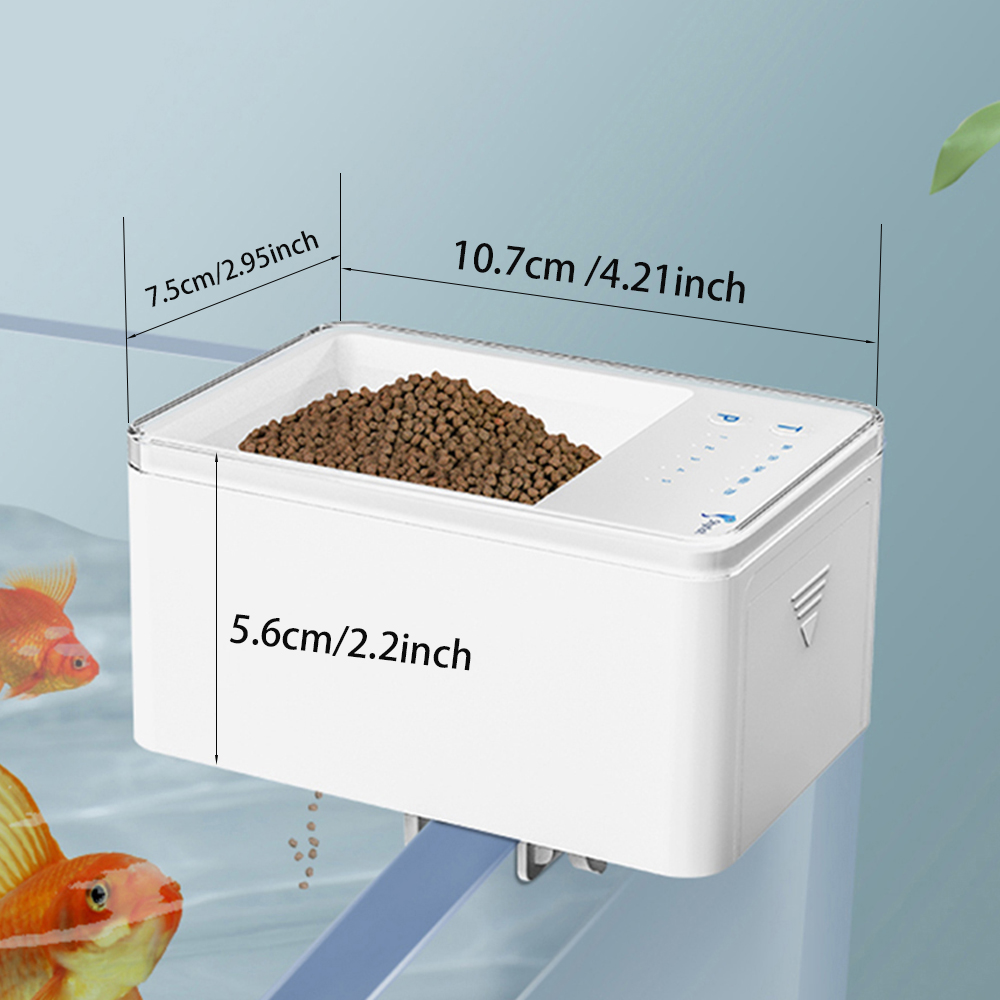 100ML 대용량 물고기 피더 모바일 폰 APP 제어  - Aquarium Fish Feeder Automatic 리뷰 및 가격