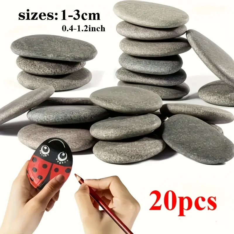 20Pcs 자연 강 바위 회색-검은 색 톤의 부드러운  - Aquarium Fish Gallery 리뷰 및 가격