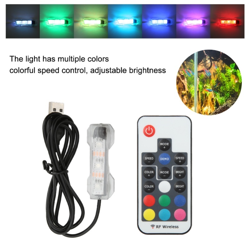 LED 수족관 조명 마이크로 풍경 어항 원격 제어 조명 - Aquarium Fish In Online 리뷰 및 가격