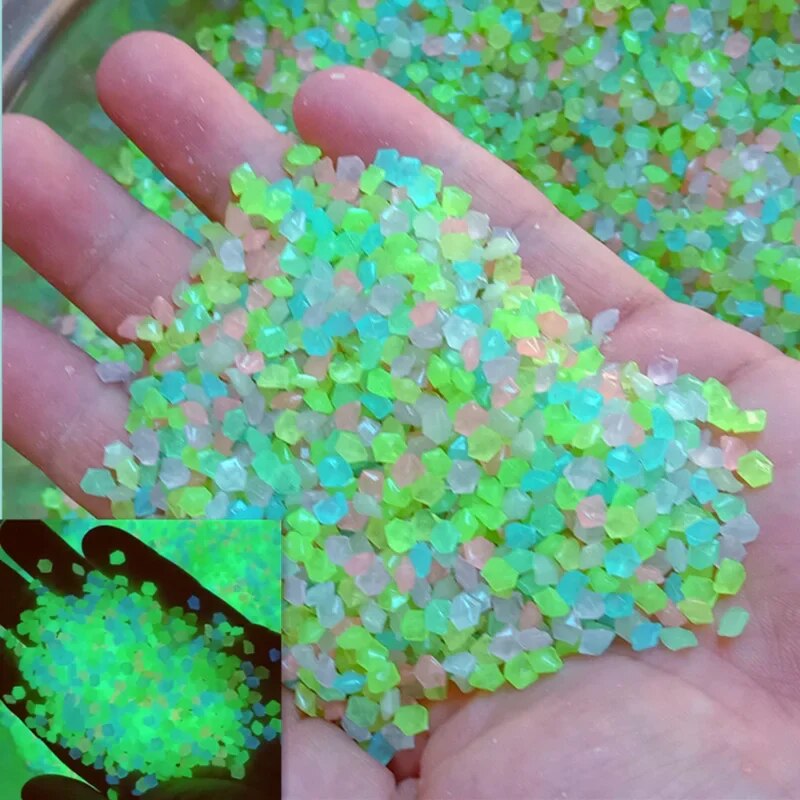 1000pcs 어두운 자갈 돌에 3-5mm 빛나는 모래 - Aquarium Fish Gallery 리뷰 및 가격
