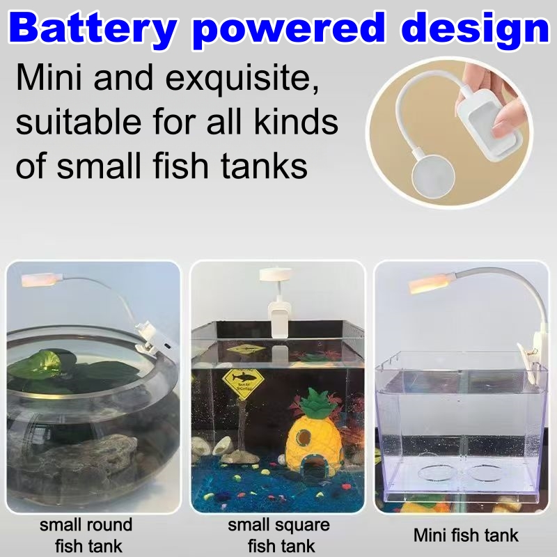 LED 수족관 조명 클립형 어항 조명 360 °   소 - Aquarium Fish Colorful 리뷰 및 가격