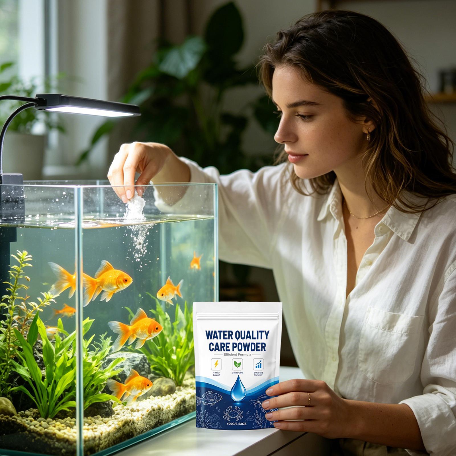 100g 어항 물 투명제 분말, 흐린 물을 맑게 하여  - Aquarium Fish Medicine 리뷰 및 가격