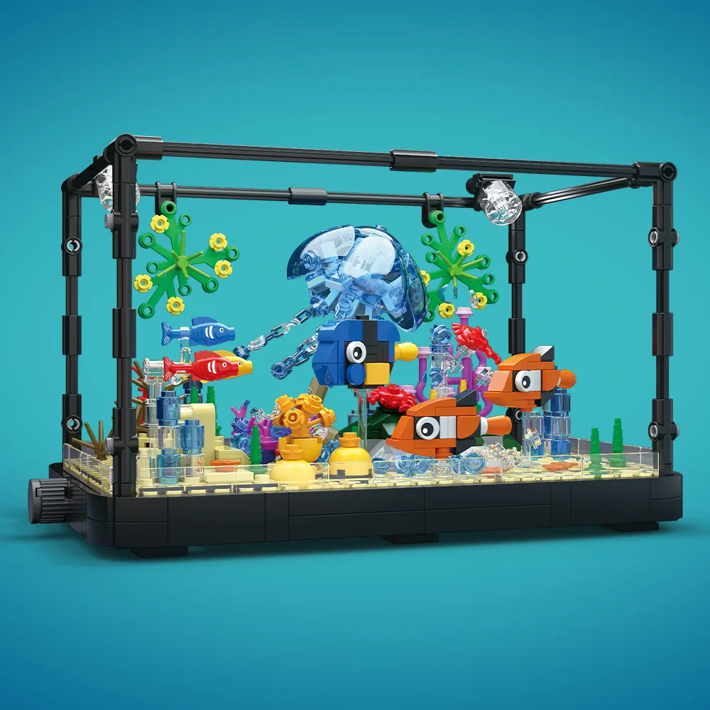 조명이 포함된 어항 빌딩 블록 세트, 수족관, 해양 거 - Aquarium Fish Gallery 리뷰 및 가격
