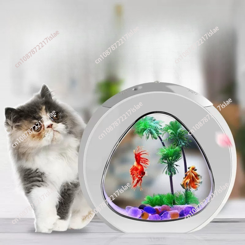 소형 데스크탑 아크릴 어항, 금붕어를 위한 창의적인 생 - Aquarium Fish Small 리뷰 및 가격