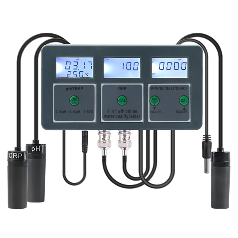 WiFi 디지털 PH ORP TDS EC 염도 비중 온 - Aquarium Fish In Online 리뷰 및 가격