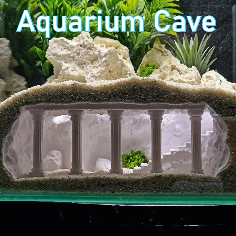 3D 프린팅 어항 동굴, 인공 로마 기둥 모양 물고기  - Aquarium Fish Hideout 리뷰 및 가격