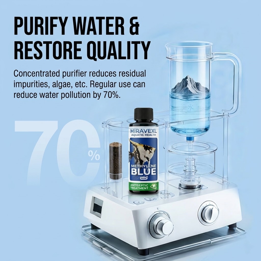 MIRAVEXL 100ml 메틸렌 블루 수족관 물고기  - Aquarium Fish Parasites 리뷰 및 가격